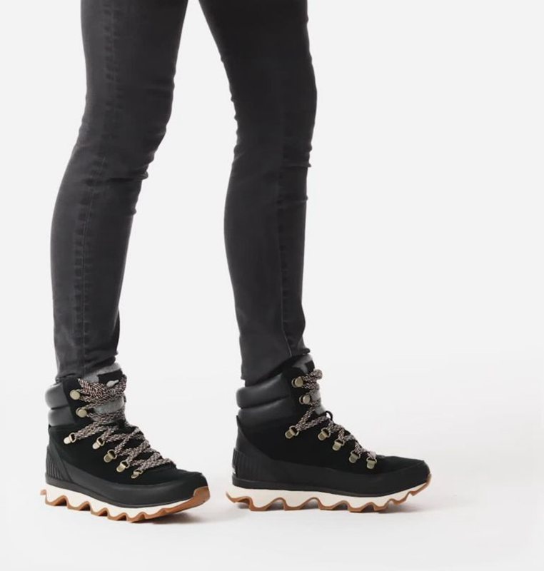 Sorel Kinetic™ Conquest Low - Womens Lace-Up Boots Black - 034951HSR